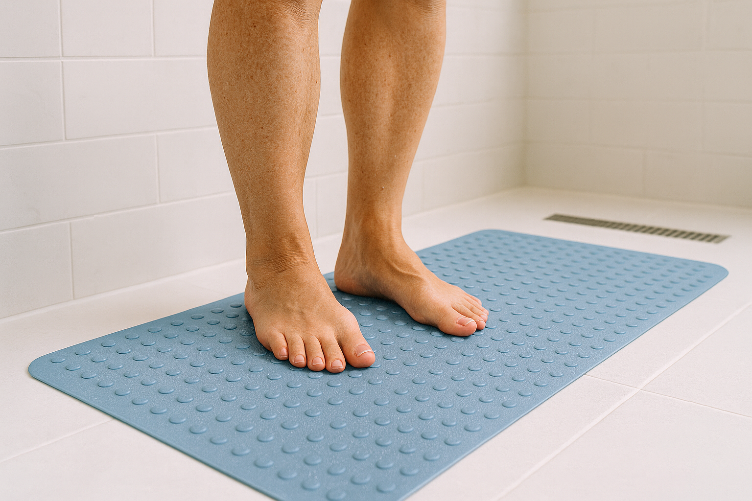 Tapis de douche antidérapant : un dispositif sécurisant pour éviter les chutes